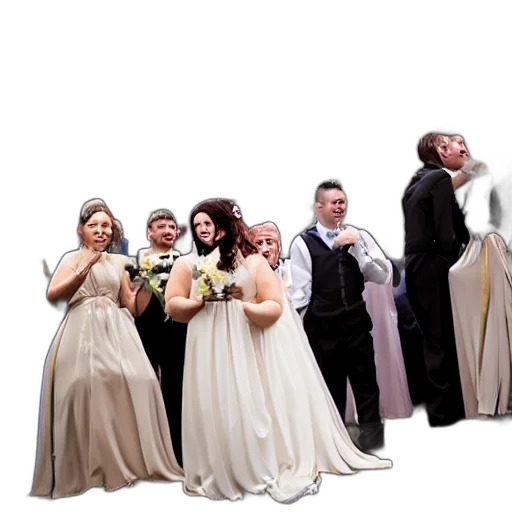 staff, suprisingly, normal, wedding transparent PNG cut-out