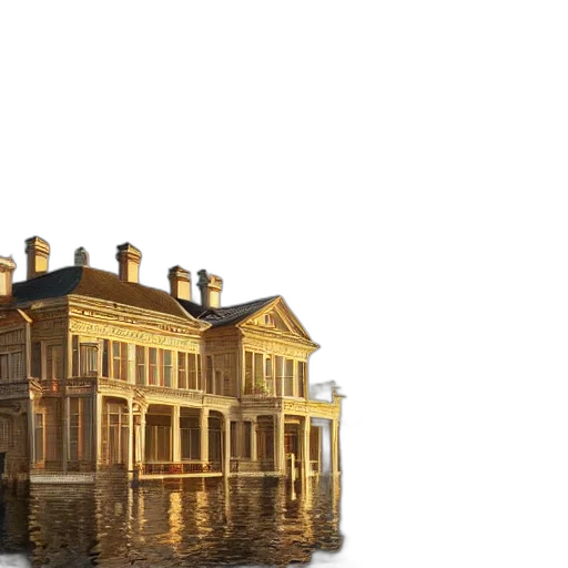 building, crown, furniture, 3d render, concept art, photorealistic, pixel art, rain transparent PNG cut-out