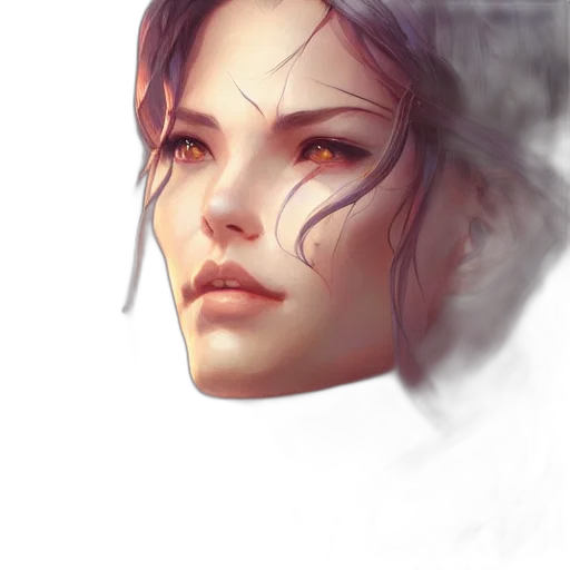 face, mask, robot, photorealistic, fantasy art, concept art, oil painting, fog transparent PNG cut-out