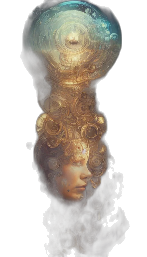crown, mask, face, hair transparent PNG cut-out