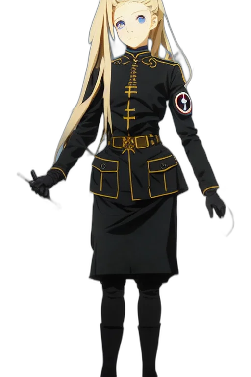 jacket, staff, dress, sword transparent PNG cut-out