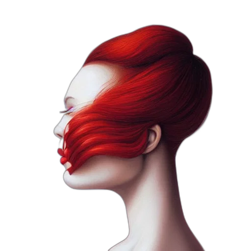 hair, face, mask, crown transparent PNG cut-out