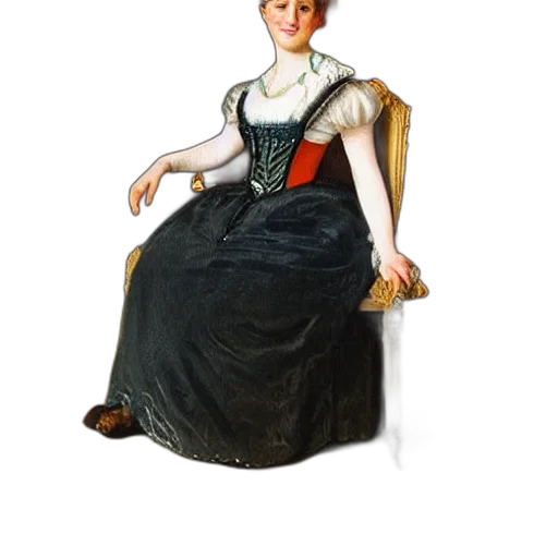 dress, staff, crown, jewelry transparent PNG cut-out