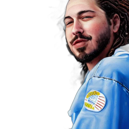 jacket, photorealistic, oil painting, comic book art transparent PNG cut-out