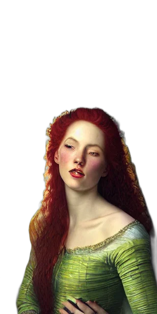 face, jewelry, crown, dress, photorealistic, fantasy art, oil painting, pixel art transparent PNG cut-out
