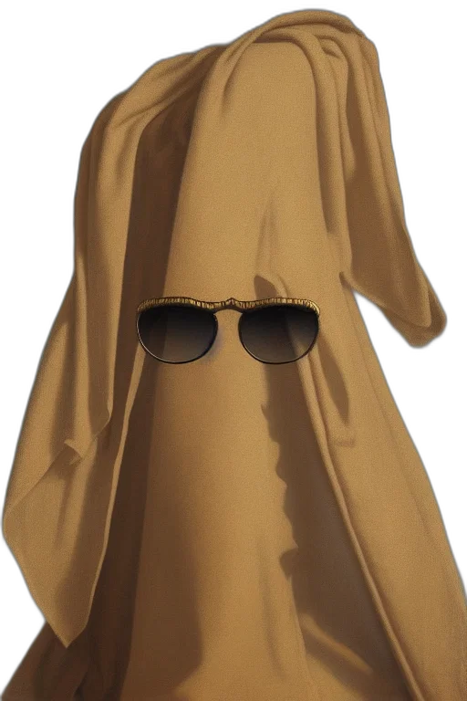 dress, jacket, mask, face transparent PNG cut-out