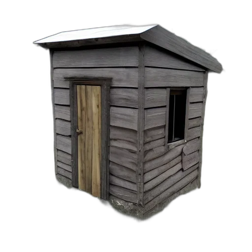 building, furniture, 3d render, photorealistic, outhouse, gaming, setup transparent PNG cut-out