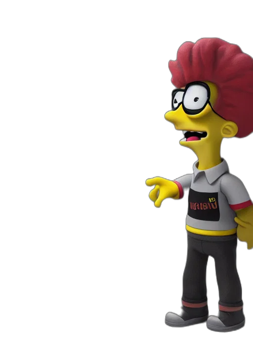 jacket, staff, animal, 3d render transparent PNG cut-out