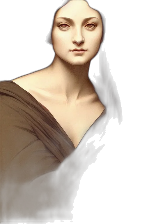 face, dress, mask, staff, photorealistic, fantasy art, oil painting, concept art transparent PNG cut-out