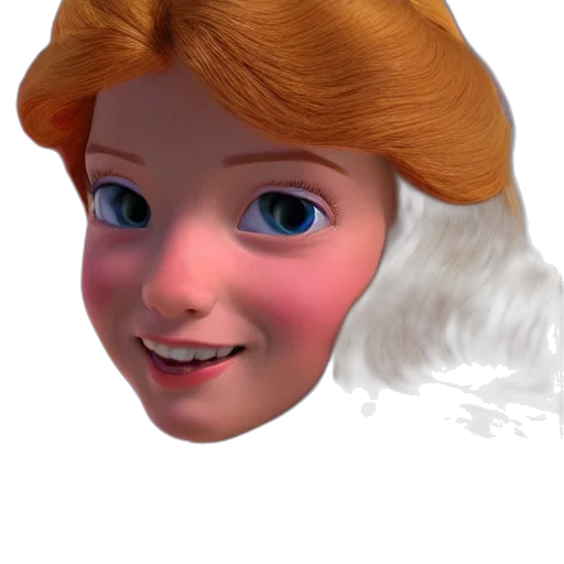 face, hair, crown, creature transparent PNG cut-out