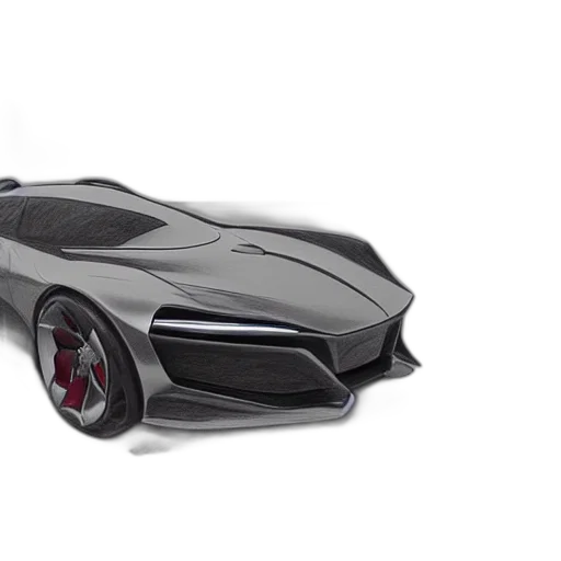 car, concept art, 3d render, photorealistic, concept, pencil, drawing, new transparent PNG cut-out