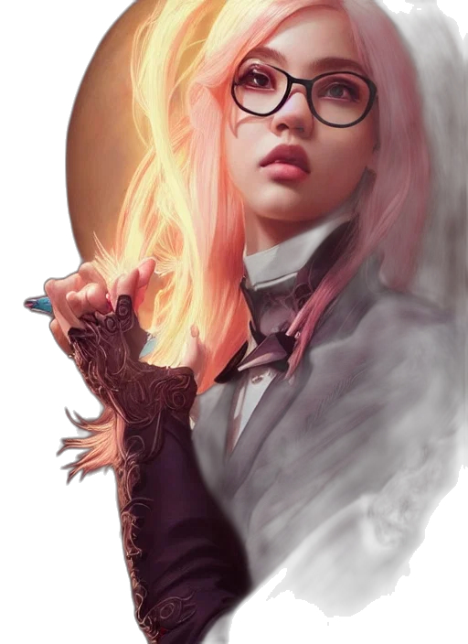jacket, staff, face, dragon transparent PNG cut-out
