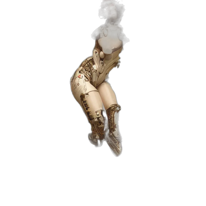 robot, dress, staff, shoes transparent PNG cut-out