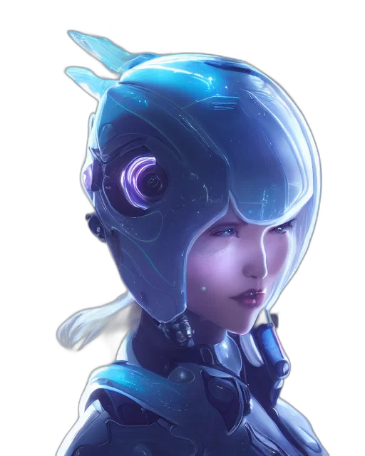 robot, face, mask, concept art transparent PNG cut-out