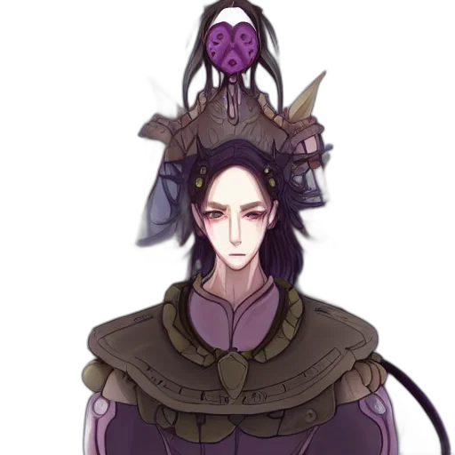 crown, staff, mask, hat, fantasy art, concept art, pixel art, anime transparent PNG cut-out