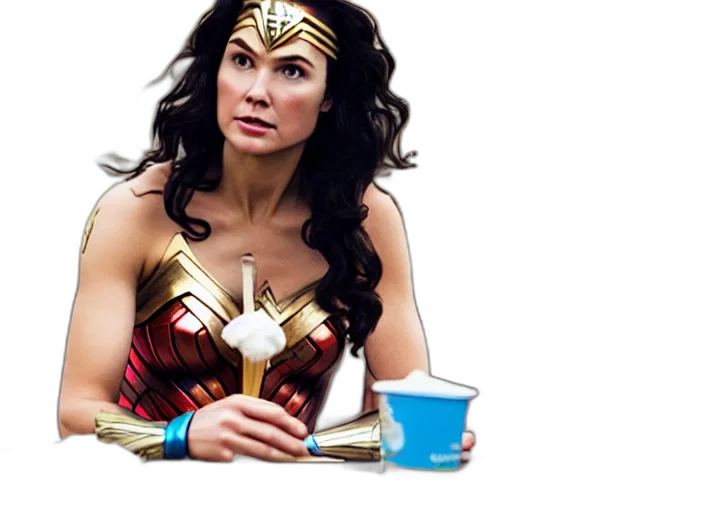 comic book art, film, still, wonder transparent PNG cut-out