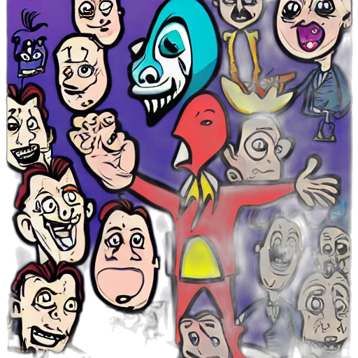 mask, face, creature, comic book art, concept art, cartoon, photorealistic, outer space transparent PNG cut-out