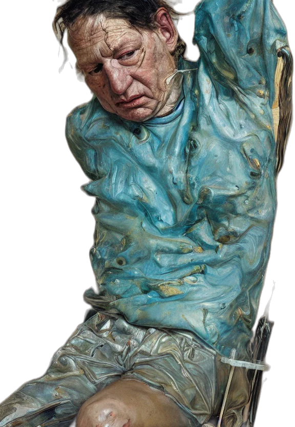 jacket, face, concept art, photorealistic transparent PNG cut-out