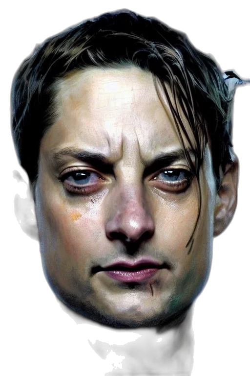 face, mask, robot, photorealistic, concept art, comic book art, oil painting, beautiful transparent PNG cut-out