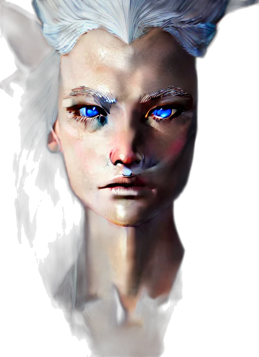 face, robot, mask, creature, concept art, photorealistic, fantasy art, 3d render transparent PNG cut-out