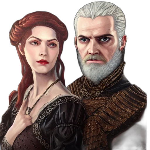 face, fantasy art, concept art, pixel art transparent PNG cut-out
