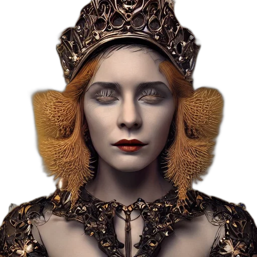 crown, jewelry, face, mask transparent PNG cut-out