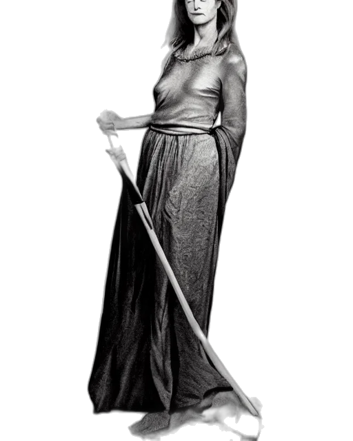 staff, dress, sword, umbrella, concept art, photorealistic, beautiful, young transparent PNG cut-out