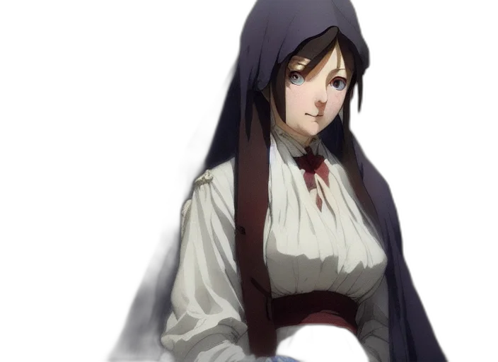 dress, staff, face, anime transparent PNG cut-out