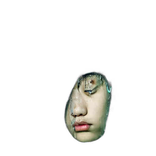 face, mask, creature, animal, photorealistic, 3d render, concept art, vaporwave transparent PNG cut-out