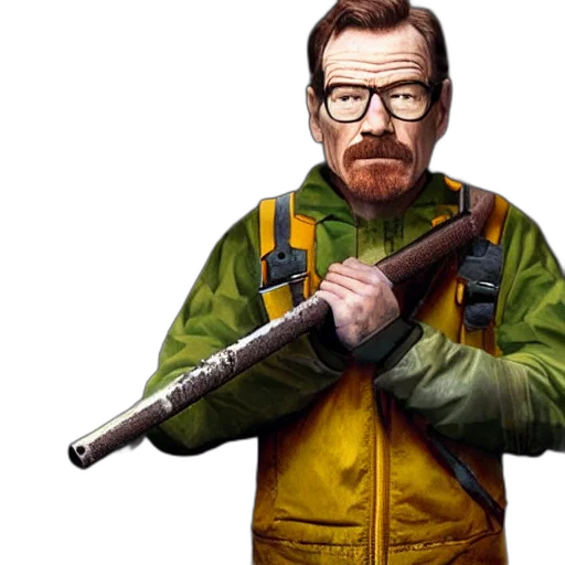 jacket, weapon, staff, concept art, pixel art, photorealistic, comic book art, bryan transparent PNG cut-out