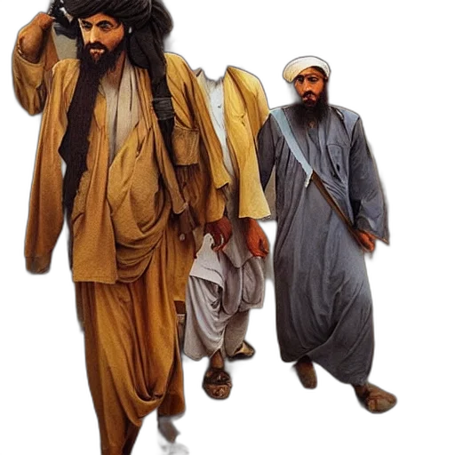 jacket, concept art, photorealistic, oil painting, taliban, salvador, dali, trending transparent PNG cut-out