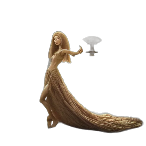 dress, hair, jewelry, umbrella transparent PNG cut-out