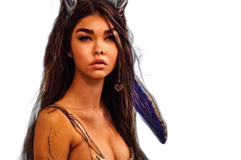 dragon, creature, animal, hair, fantasy art, photorealistic, concept art, oil painting transparent PNG cut-out