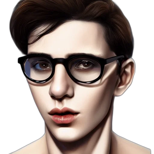 face, photorealistic, cartoon, fantasy art, concept art, portrait, cute, androgynous transparent PNG cut-out