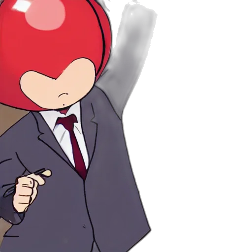 jacket, staff, mask, weapon, anime, cartoon, concept art, pixel art transparent PNG cut-out