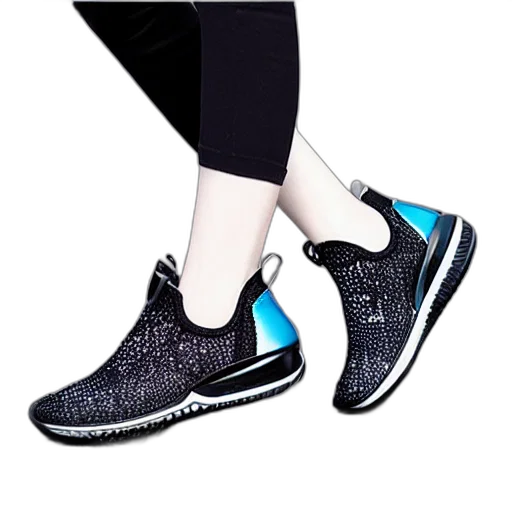 shoes, 3d render, photorealistic, monochrome transparent PNG cut-out