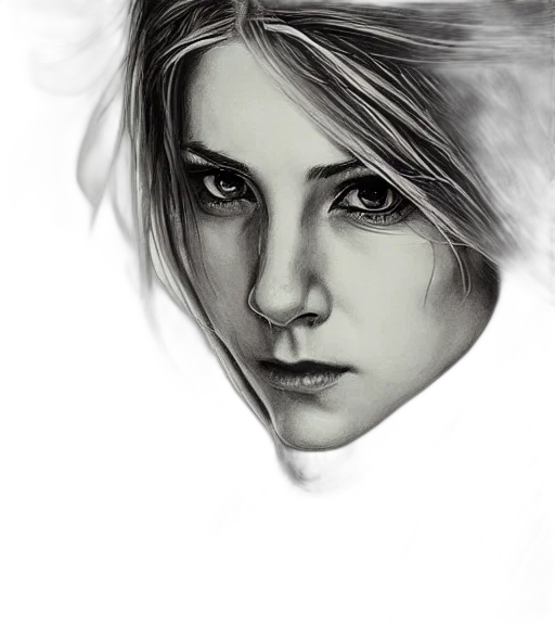 face, mask, photorealistic, pencil sketch transparent PNG cut-out