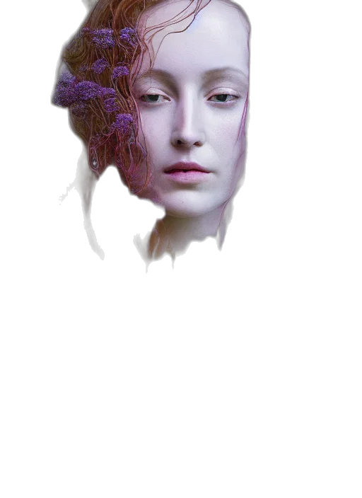 face, mask, hair, crown transparent PNG cut-out