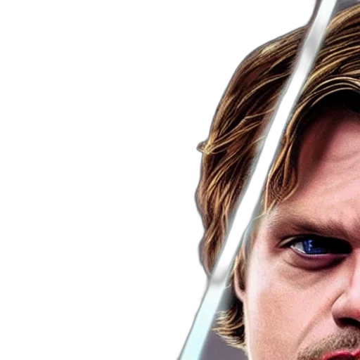 sword, weapon, hair, face transparent PNG cut-out