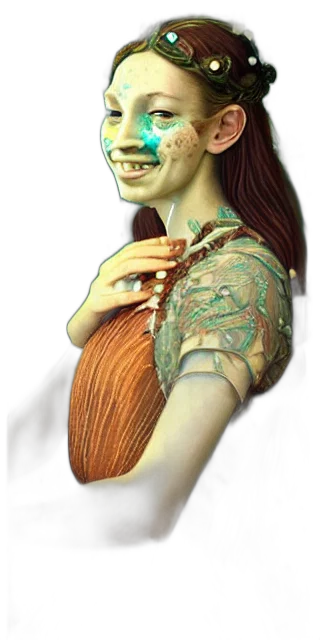 mask, face, jewelry, dress, concept art, fantasy art, 3d render, photorealistic transparent PNG cut-out