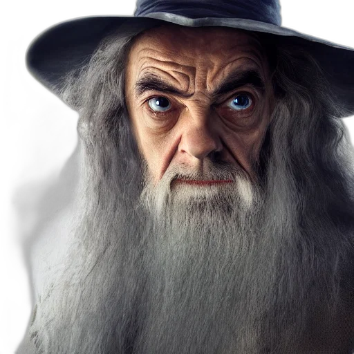 face, hat, staff, creature, photorealistic, fantasy art, 3d render, concept art transparent PNG cut-out