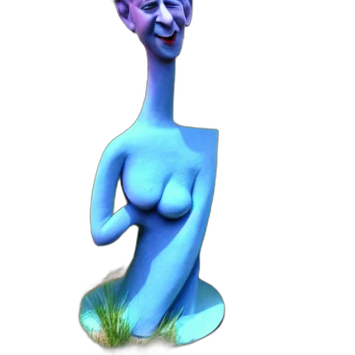 creature, staff, animal, face, 3d render, concept art, vaporwave, cartoon transparent PNG cut-out
