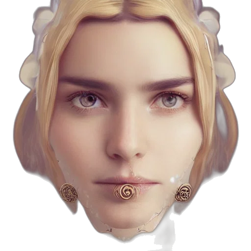 face, crown, mask, jewelry transparent PNG cut-out