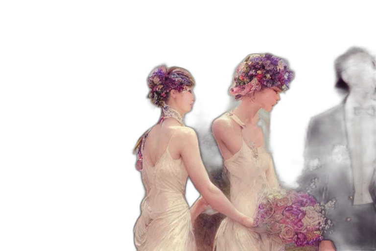 dress, crown, concept art, watercolor transparent PNG cut-out