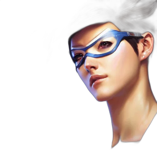 face, mask, photorealistic, concept art transparent PNG cut-out