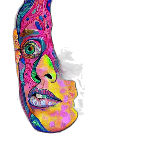 face, mask, creature, crown transparent PNG cut-out