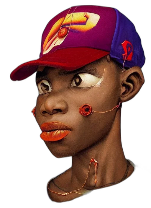 face, hat, photorealistic, concept art, comic book art, cartoon, colourful, caricature transparent PNG cut-out