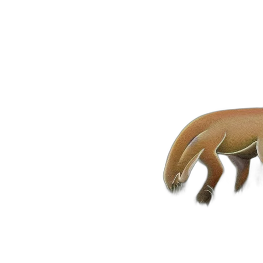 creature, animal, hair, dragon, 3d render, concept art, photorealistic, watercolor transparent PNG cut-out