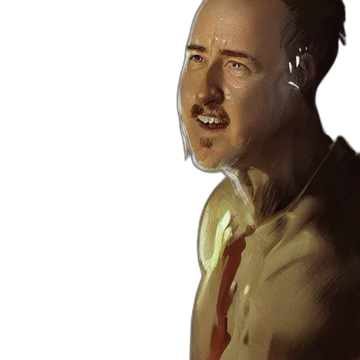 face, staff, robot, weapon, concept art, photorealistic, comic book art, cartoon transparent PNG cut-out