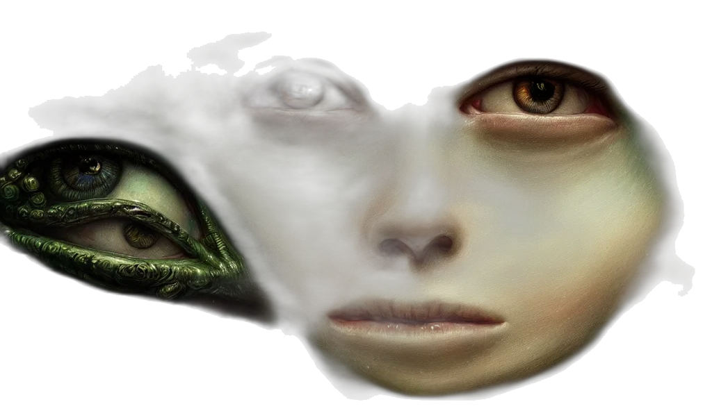mask, face, dragon, creature, photorealistic, fantasy art, 3d render, concept art transparent PNG cut-out